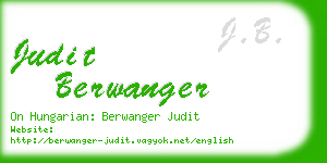 judit berwanger business card